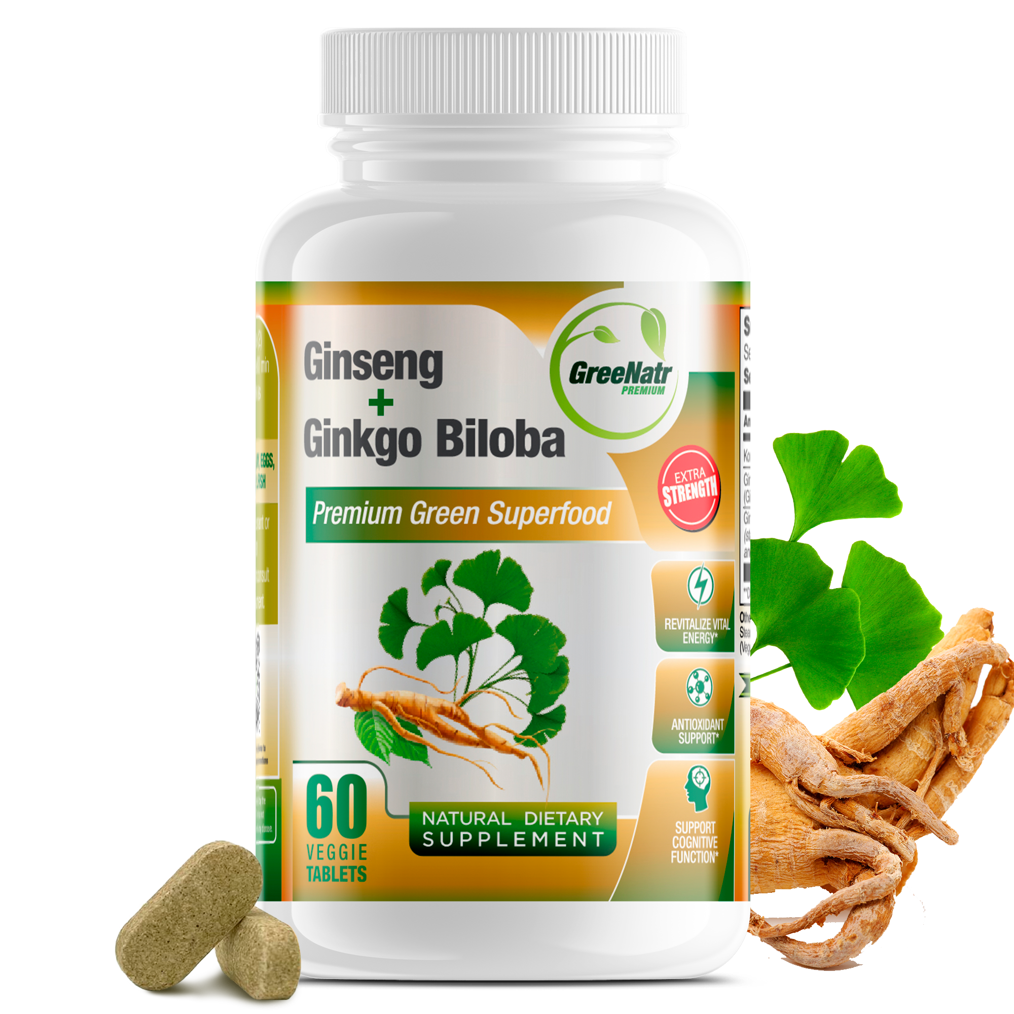 Ginseng and Ginkgo Biloba Cognitive Support