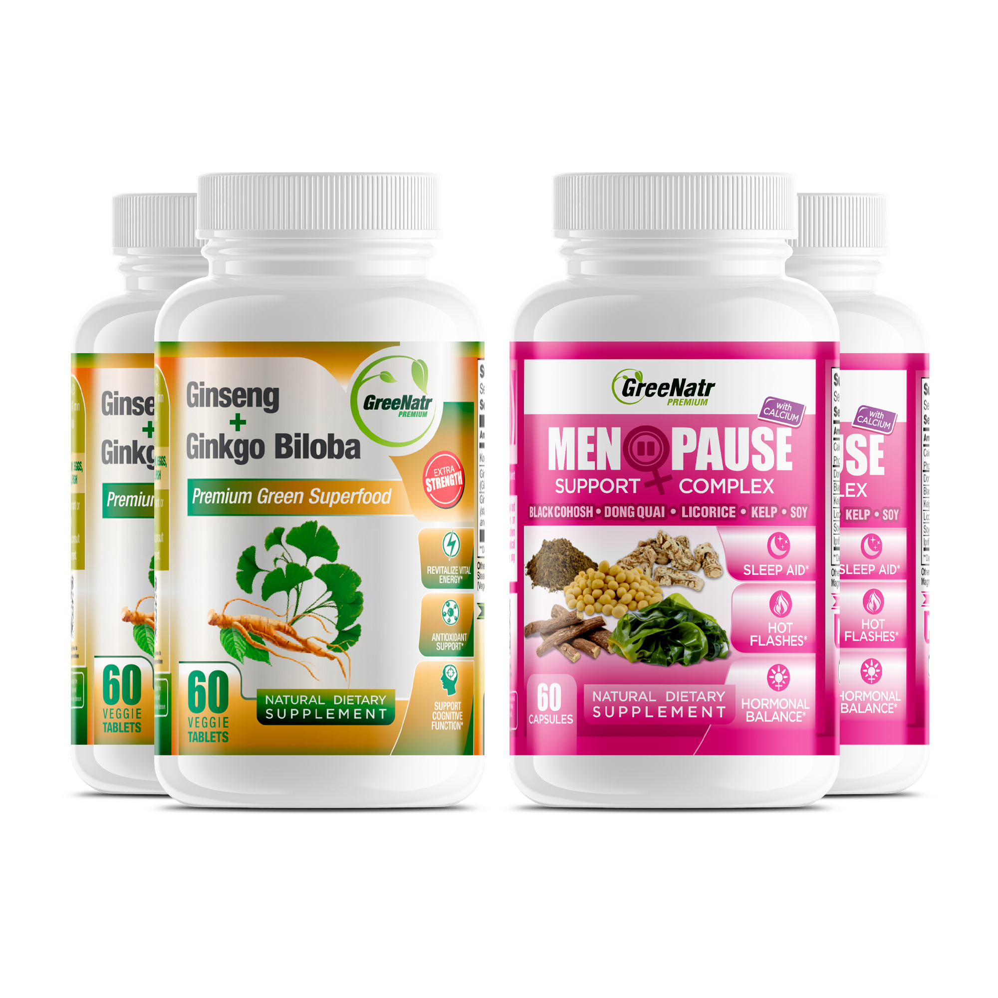 FEMALE WELLNESS BUNDLE: Menopause Support + Ginseng & Ginkgo Biloba