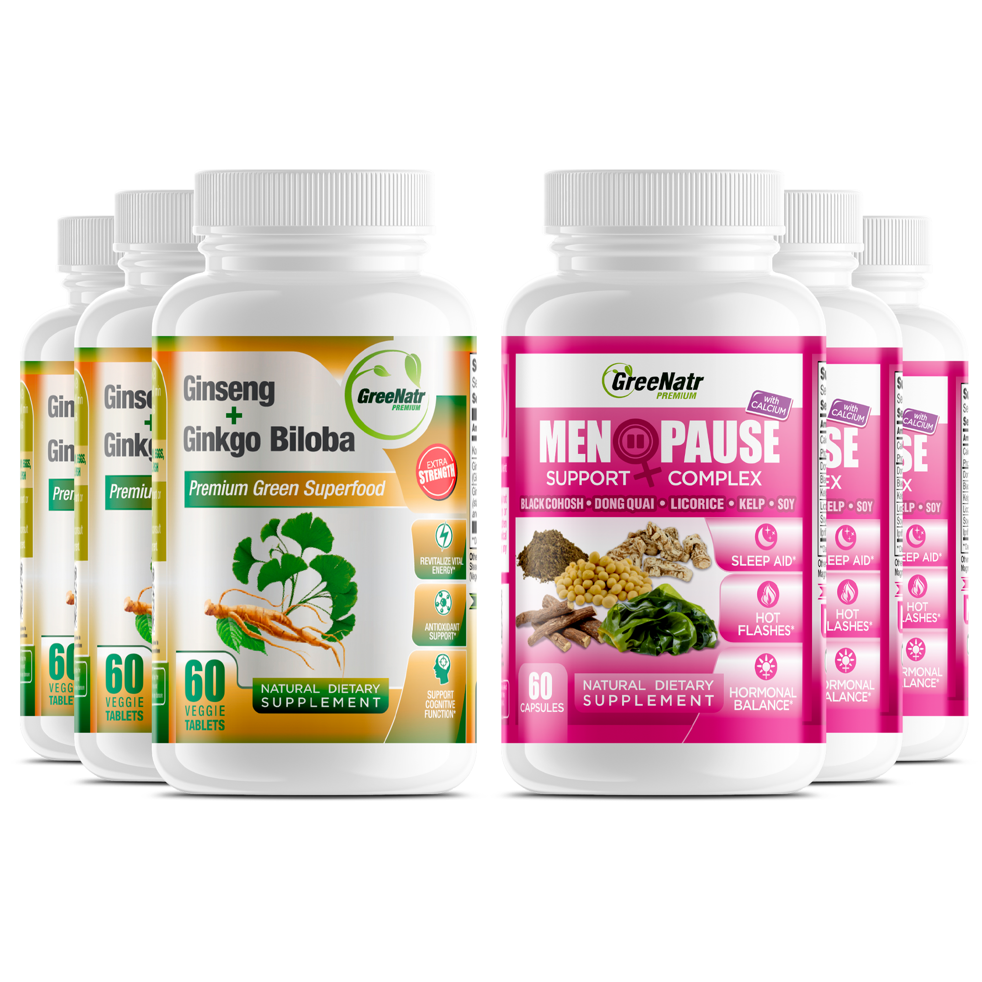 FEMALE WELLNESS BUNDLE: Menopause Support + Ginseng & Ginkgo Biloba